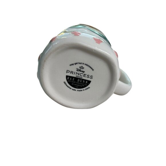 Little Mermaid Ariel Mug Rae Dunn Pink White Disney White Pink Coffee Mug - Picture 5 of 6